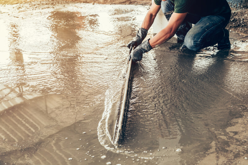 betonvloer in huis