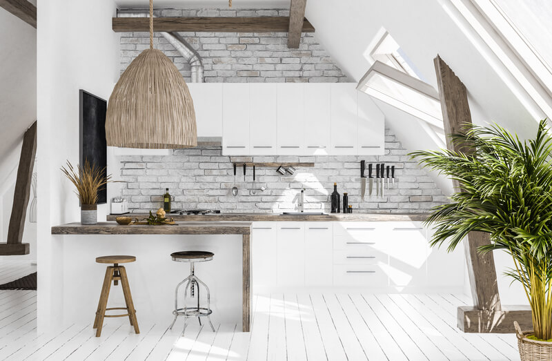 een moderne keuken neerzetten